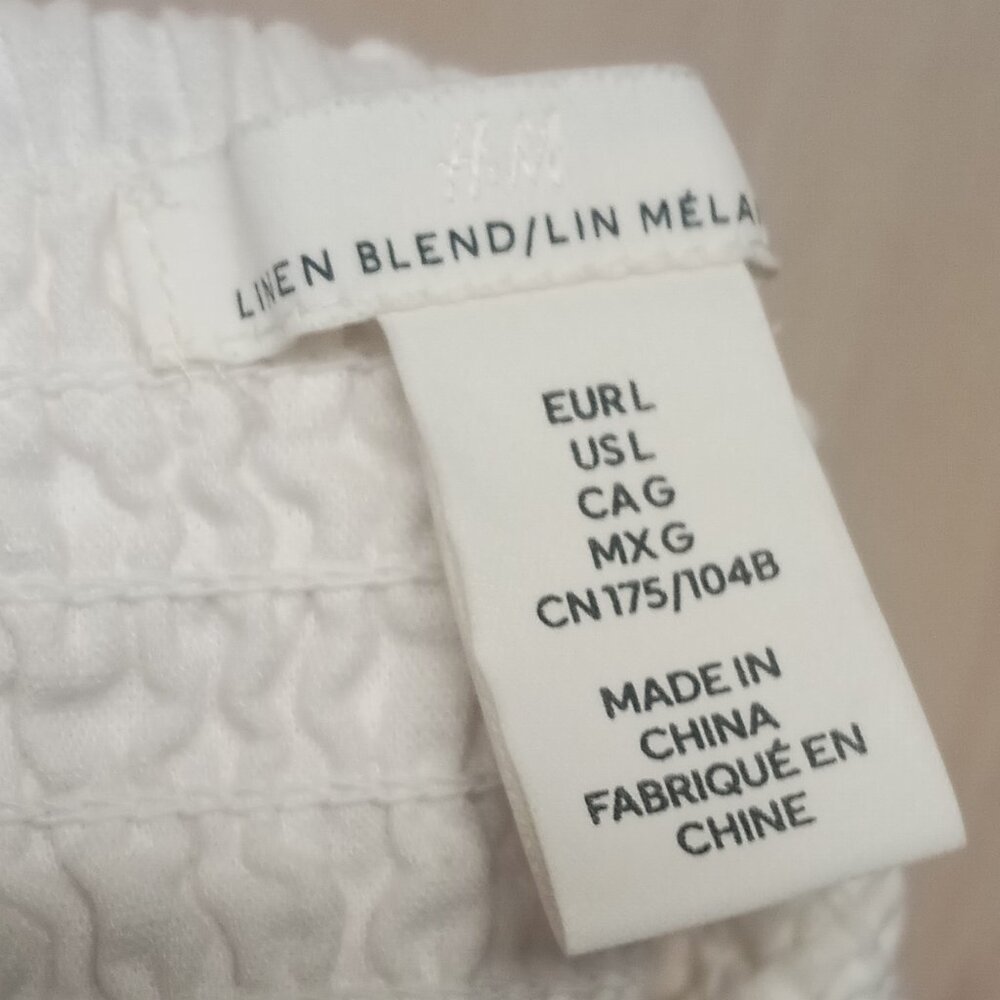 Linen Blend Ruffle Dress H&M - Picture 6 of 7